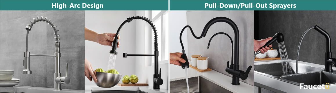 Les robinets de cuisine donnent du style