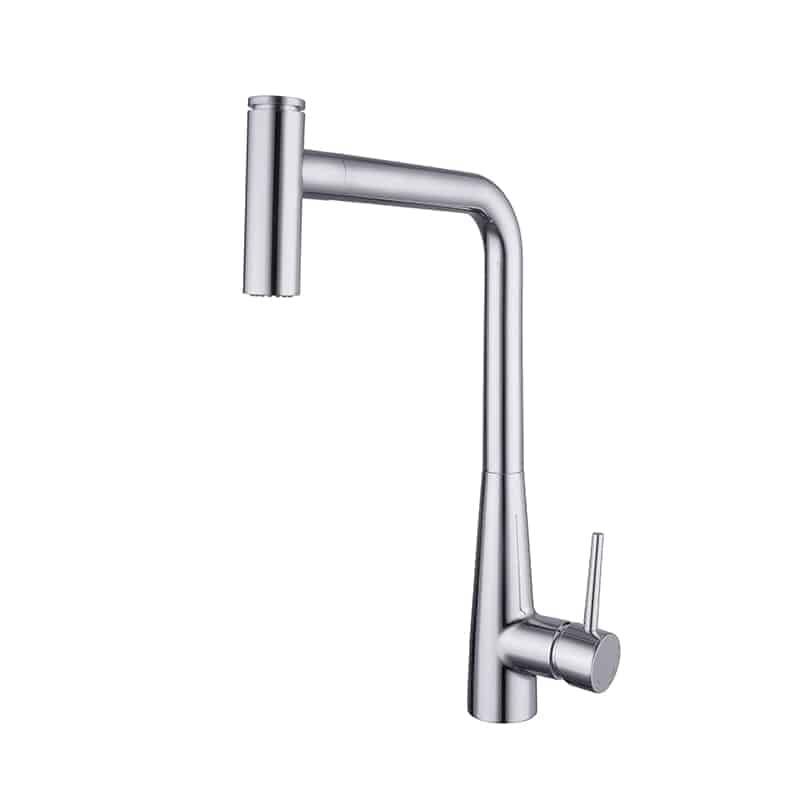 P-8010 Single Level Stainless Steel Kitchen Sink Faucets with Pull Down Sprayer