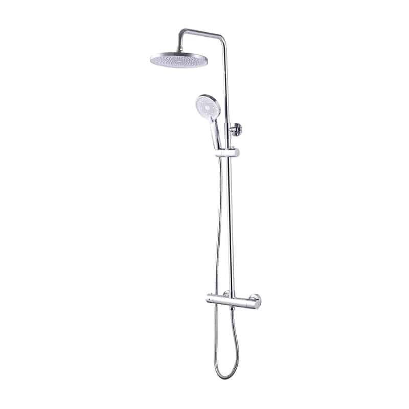 SJ-2019002-3 Shower Column Set Bathroom Thermostatic Mixing Valve Chrome Thermostatic Shower