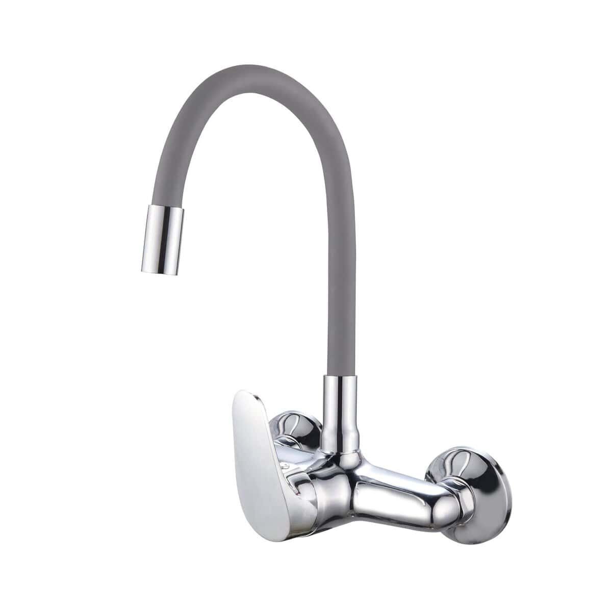 Flexible 360° Swivel Spout Kitchen Mixer Tap with Colorful Bendable Hose SE-6031-Grey Flexible 360 degree Swivel Spout Kitchen Mixer Tap with Colorful Bendable Hose SE-6031-grey