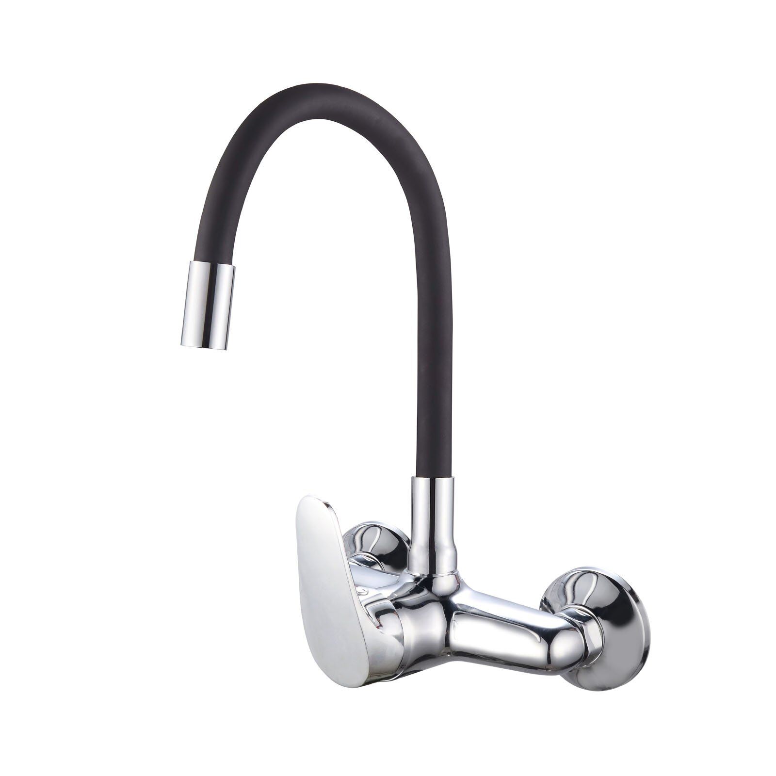 Flexible 360 degree Swivel Spout Kitchen Mixer Tap with Colorful Bendable Hose SE-6031-black