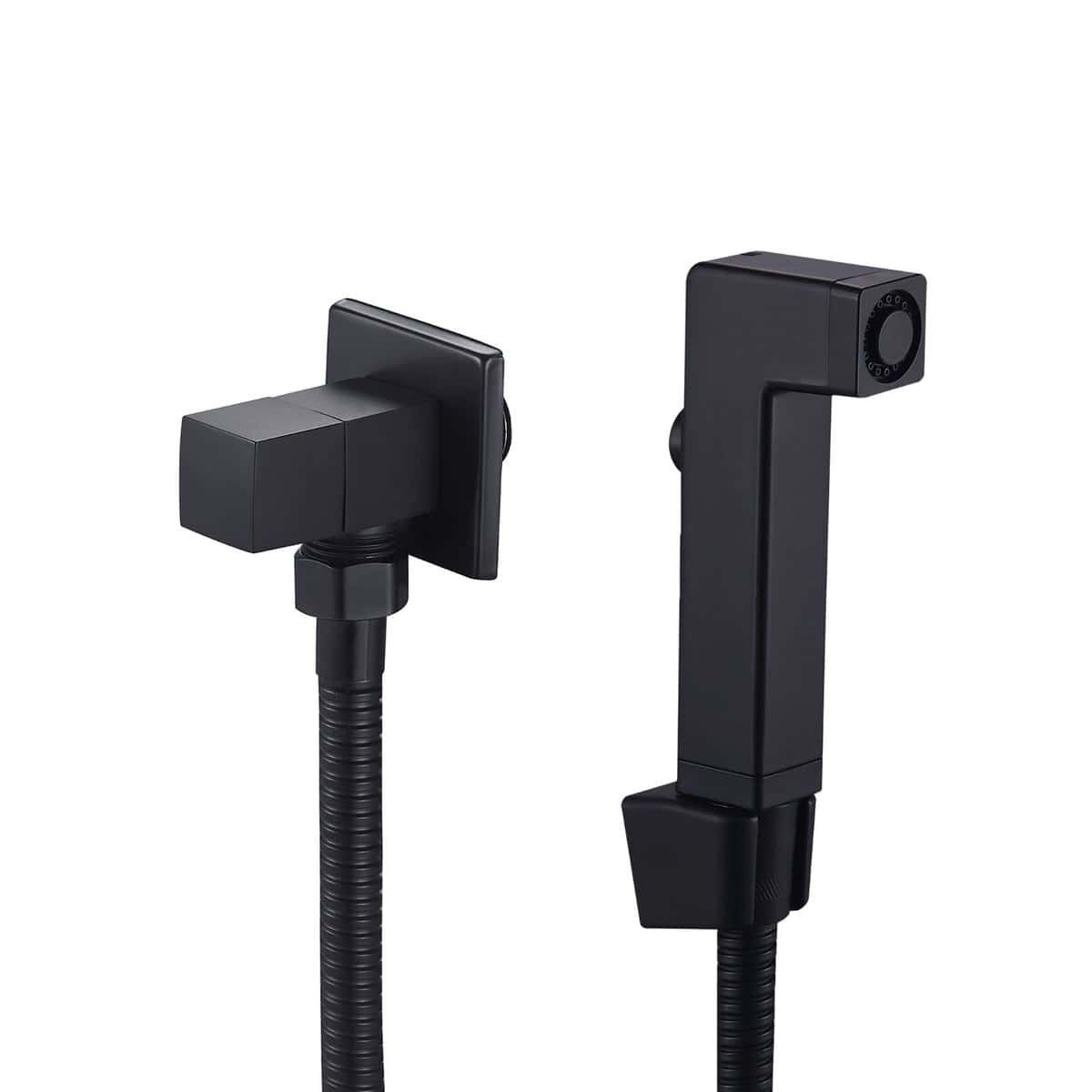 Higiênica Preto Fosco Quadrada Metal Luxo HZ-023 Higiênica Preto Fosco Quadrada Metal Luxo HZ-023