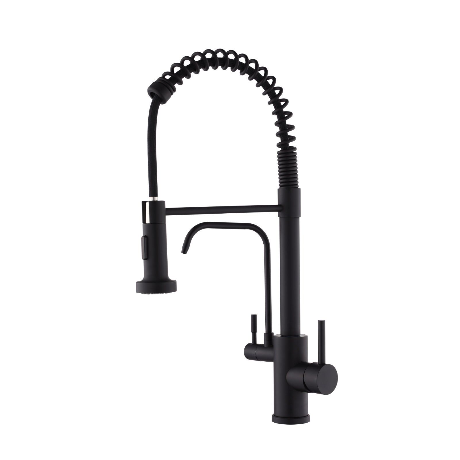Torneira De Bancada Gourmet Para Cozinha P:filtro Quente E Frio Misturador Monocomando Inox Escovado PJ-5009C-B Commercial Filtration Faucet PJ-5009C-B