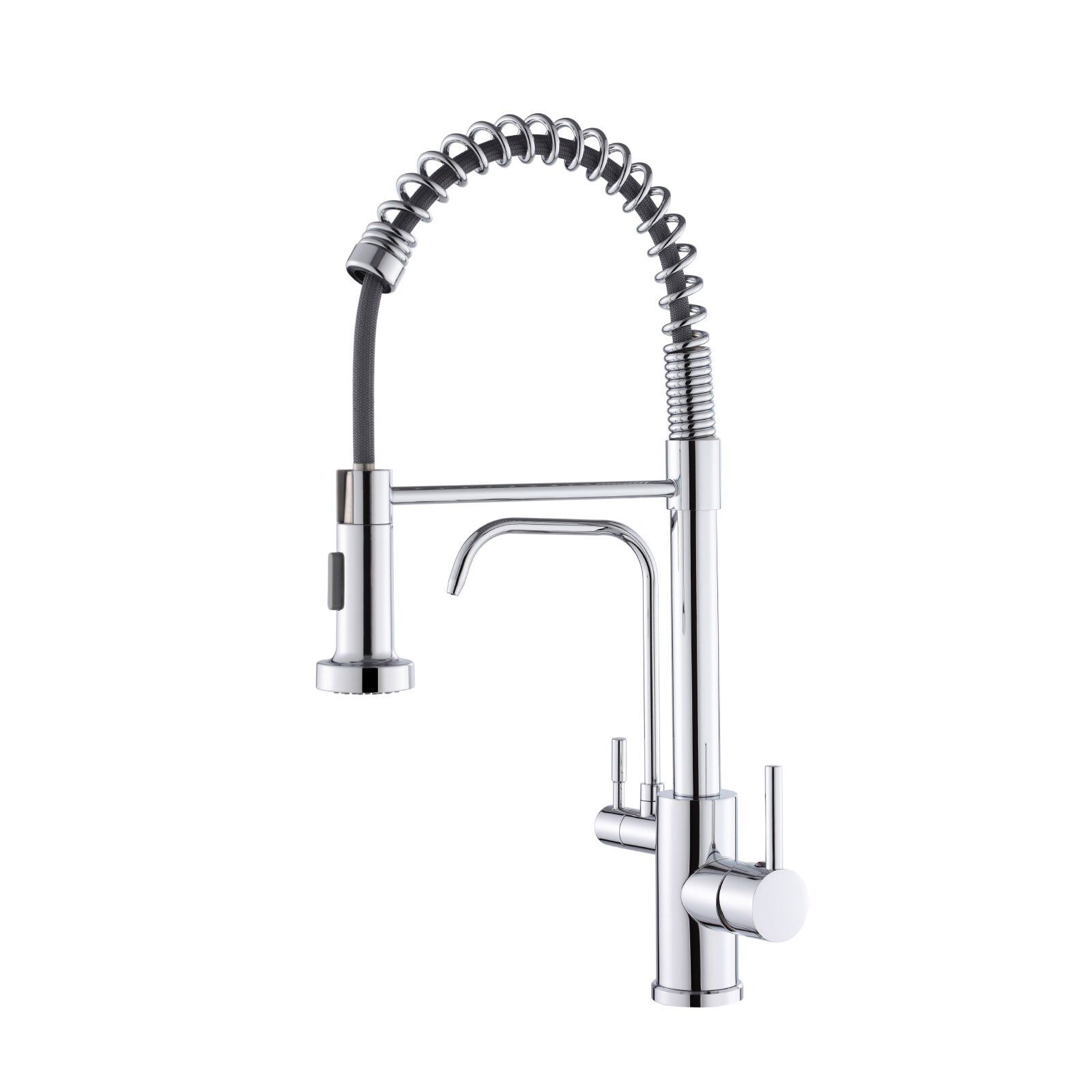 Torneira De Bancada Gourmet Para Cozinha P:filtro Quente E Frio Misturador Monocomando Inox Escovado PJ-5009C Torneira De Bancada Gourmet Para Cozinha P:filtro Quente E Frio Misturador Monocomando Inox Escovado PJ-5009C