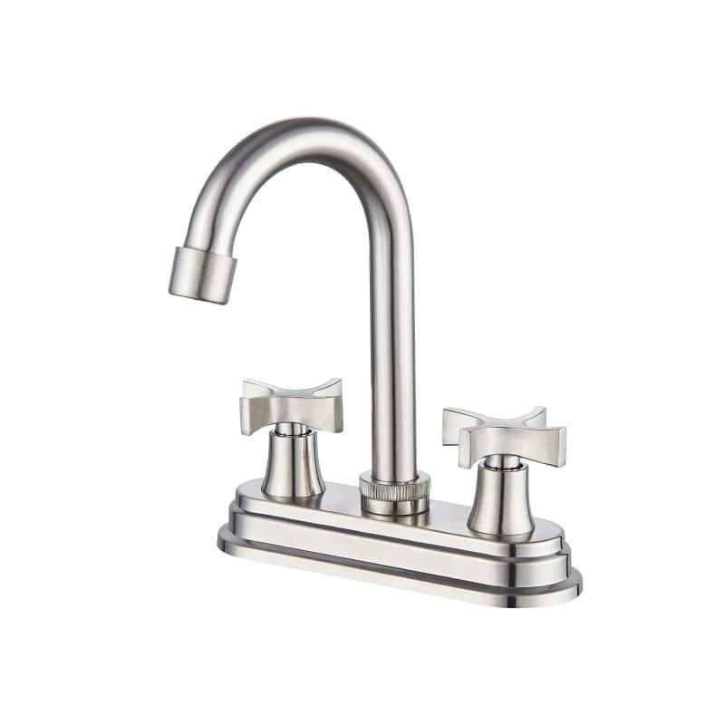 MBA-404511-N Grifo lavabo 3 orificios 4 pulgadas con grifería mezclador para lavamanos de 4 pulgadas y grifería moderna para baño en níquel cepillado MBA-404511-N Grifo lavabo 3 orificios 4 pulgadas con grifería mezclador para lavamanos de 4 pulgadas y grifería moderna para baño en níquel cepillado