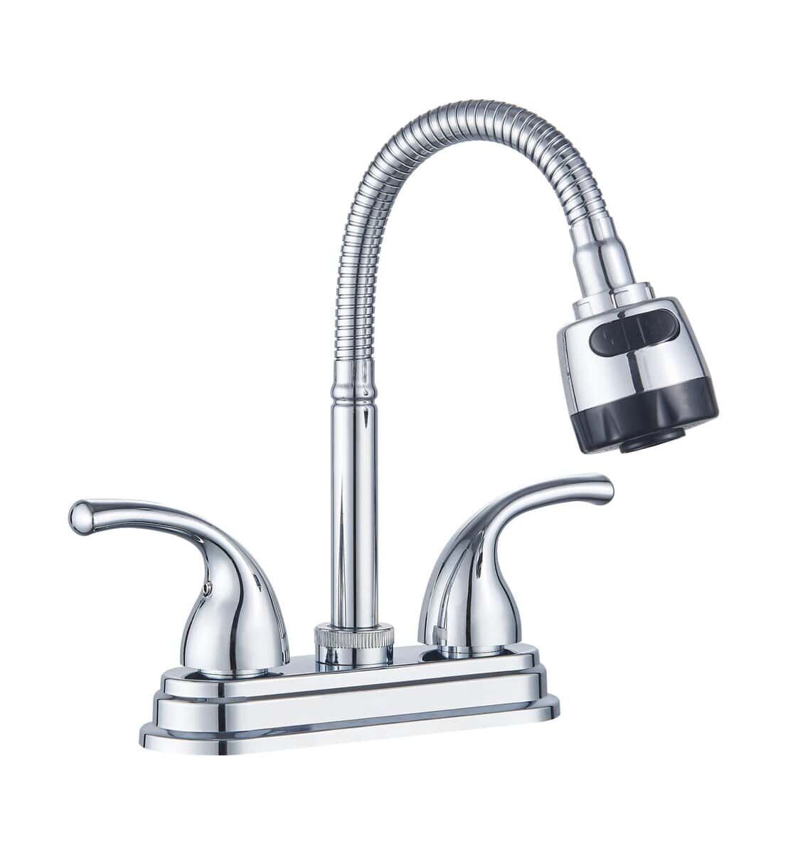 MBA-400901 Grifo para lavamanos 4 pulgadas con mezcladora baño 4 pulgadas doble manija y grifería moderna para baño MBA-400901 Grifería moderna para baño con mezcladora para lavamanos con palanca y grifo lavabo 3 orificios 4 pulgadas