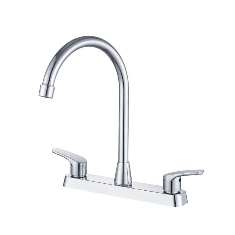 MBE-800416 Grifo de Cocina 8 Pulgadas con Doble Manija y Arco Alto MBE-800416 Grifo de Cocina 8 Pulgadas con Doble Manija y Arco Alto
