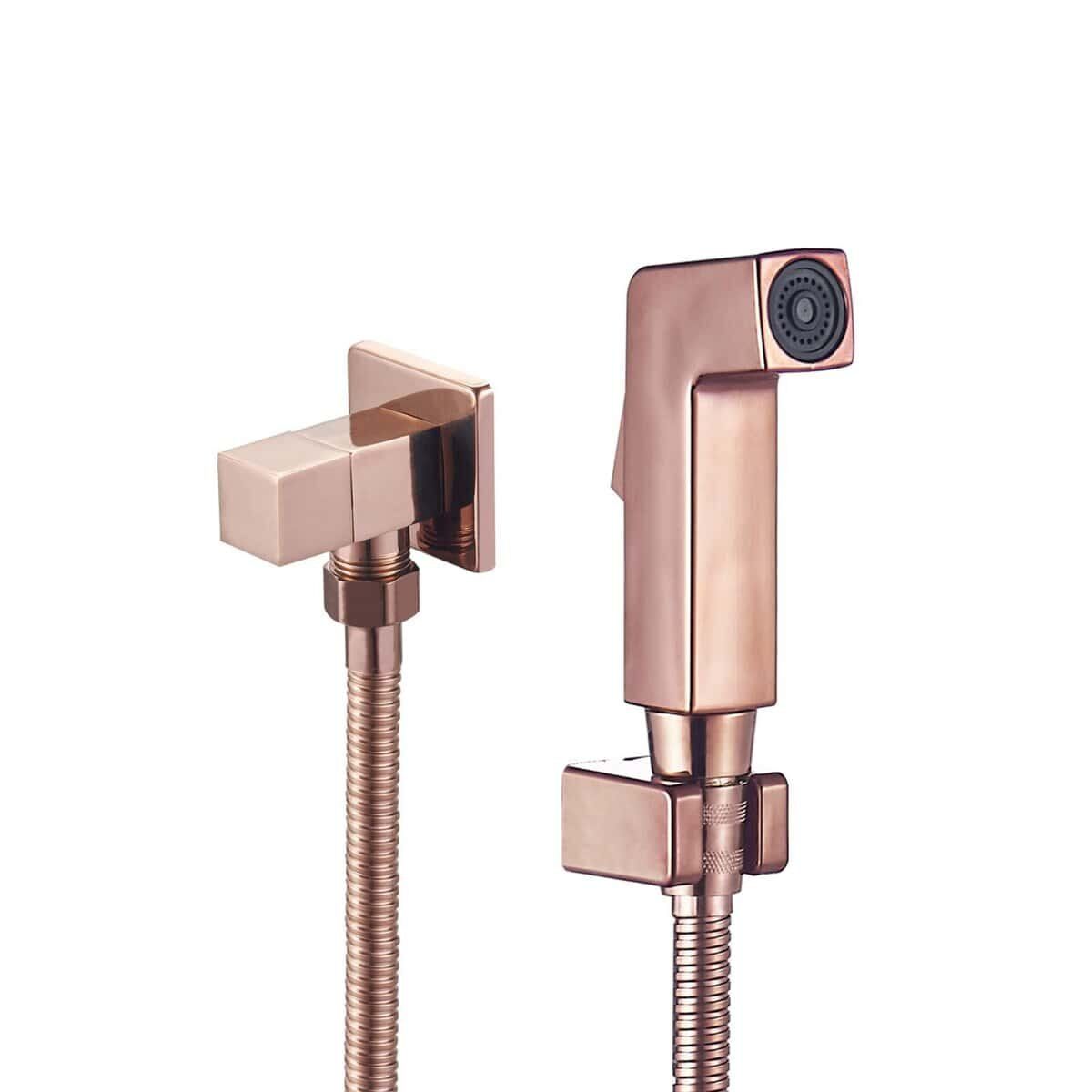 Ducha Higiênica Metal:ABS Para Banheiro Ducha De Mão Quadrada HZ-035-R Ducha Higiênica Metal/ABS Para Banheiro Ducha De Mão Quadrada HZ-035-R