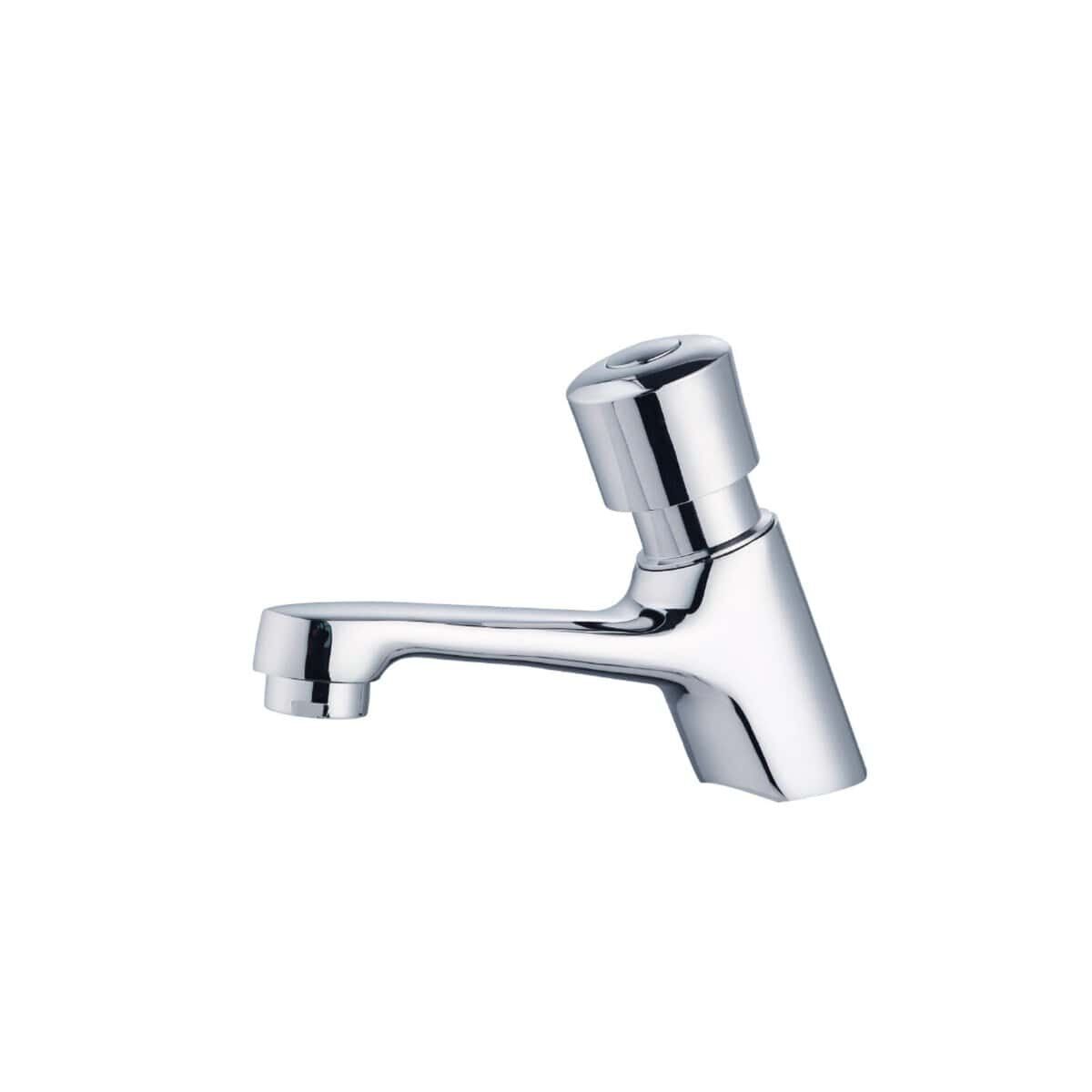 Torneira Automática Para Banheiro Baixa Lavatório Cromado F-039-2 Torneira Automática Para Banheiro Baixa Lavatório Cromado