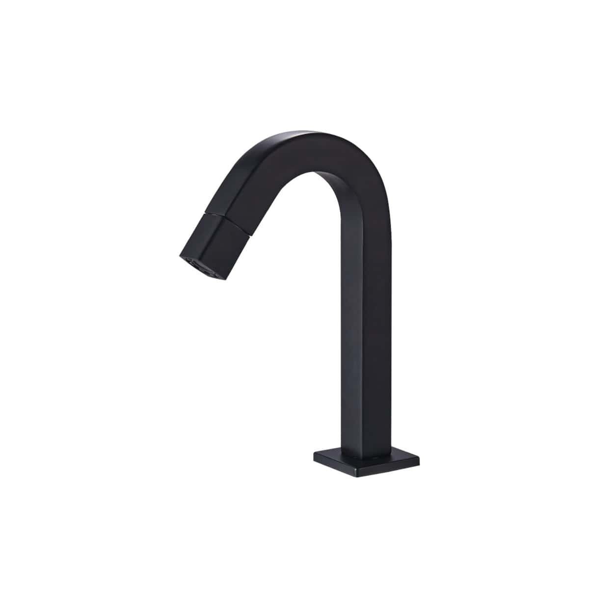Torneira Banheiro Pia Monocomando Bica Baixa Lavabo E Lavatório Luxo Preto Brilhante N-22016-B Bathroom Faucet Single-lever Low-spout Washbasin Luxury Glossy Black N-22016-B