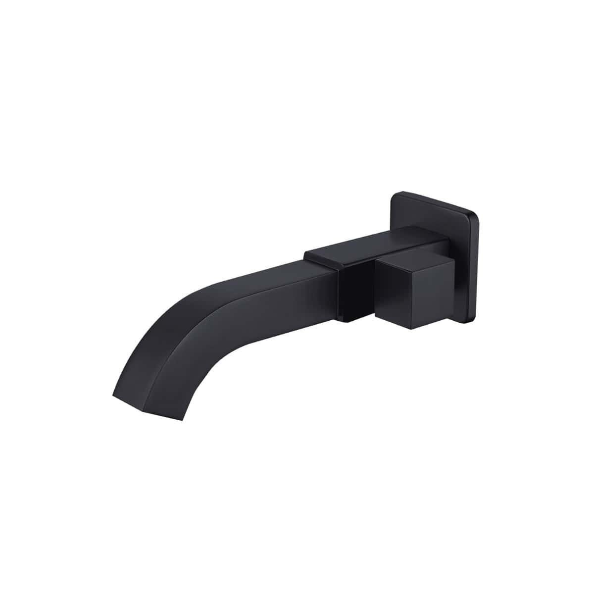 Torneira Lavabo Banheiro Parede Cromada Giratória Luxo 1:4v N-24013-B Black Swivel Wall Lavatory Faucet Luxury N-24013-B