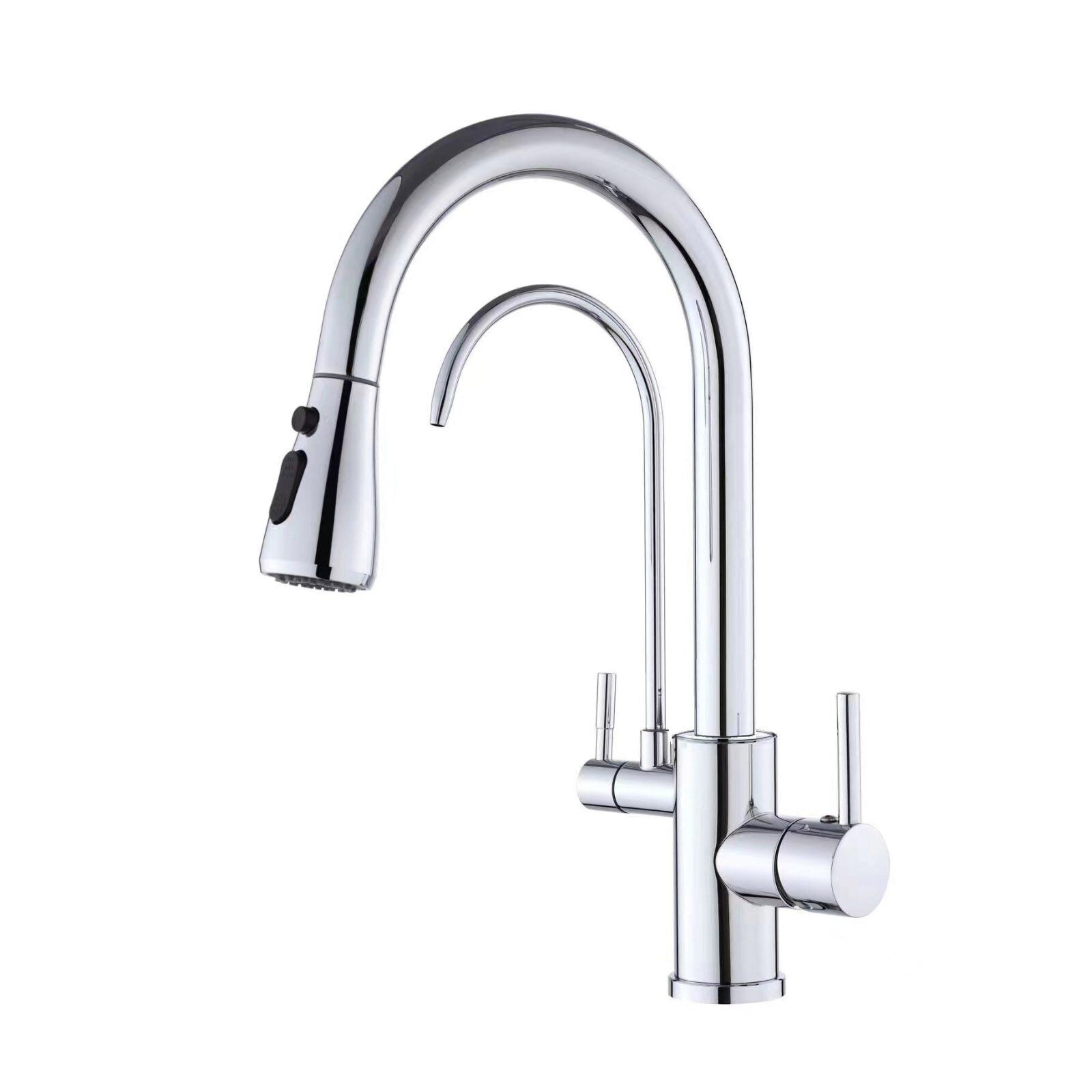 Torneira Para Cozinha De Gourmet Com Saída Para Filtro Inox PJ-5009 Torneira Para Cozinha De Gourmet Com Saída Para Filtro Inox PJ-5009