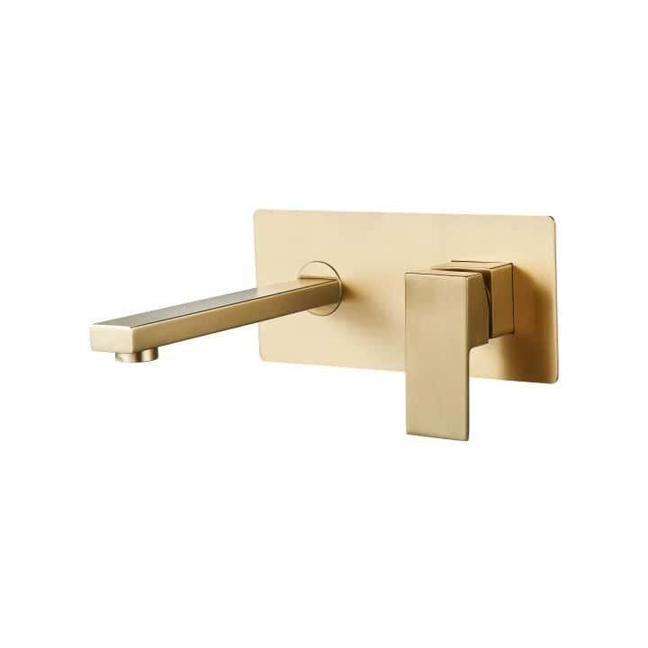 Single Lever Basin Mixer for Concealed Installation Wall-Mounted with Spout R-6095-BG Single Lever Basin Mixer for Concealed Installation Wall-Mounted with Spout R-6095-BG