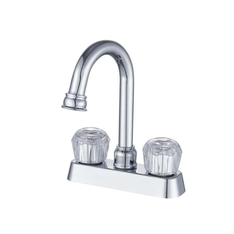 MPE-403057 Llave para lavabo corona 4 pulgadas cromado con mezcladora baño 4 pulgadas doble manija y grifería moderna para baño MPE-403057 Llave para lavabo corona 4 pulgadas cromado con mezcladora baño 4 pulgadas doble manija y grifería moderna para baño