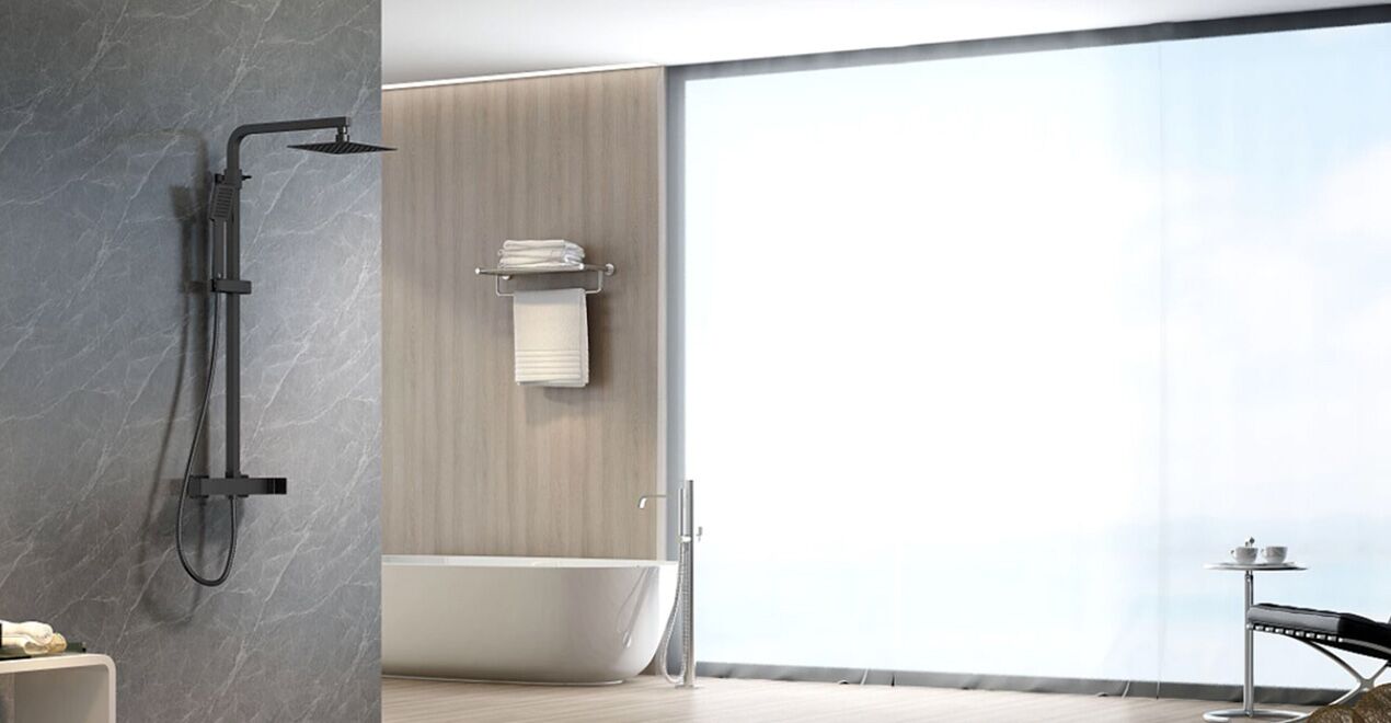 Wand Montieren Heißer Kalten Wasser Duschen Wasserhahn Temperatur  Regelventil Badezimmer Thermostat Dusche Mischer Langlebig