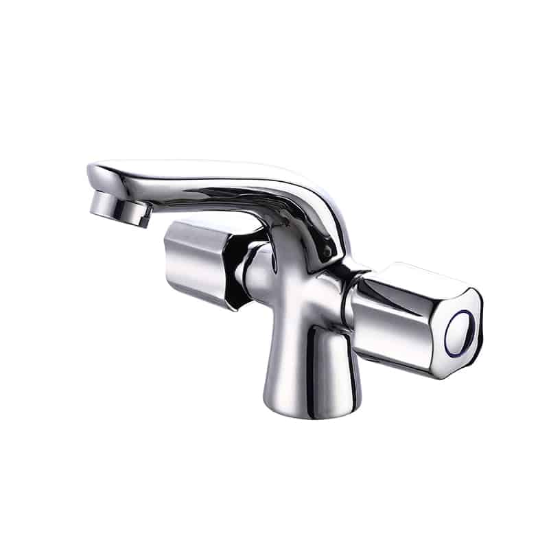 Two Knobs Mixer Basin Tap Hot and Cold Water